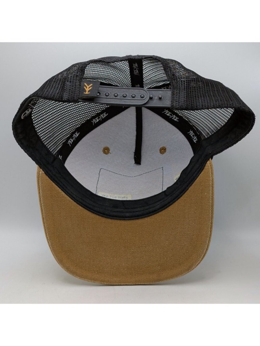 Yee Yee Apparel Co. Hat Snapback Beige Black Mesh Trucker Cap Earl Dibbles Jr. - Picture 4 of 5